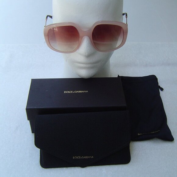 AUTHENTIC DOLCE & GABBANA OPAL ROSE PINK GRADIENT SUNGLASSES W/CASE #4421 EUC/LN - Picture 1 of 16